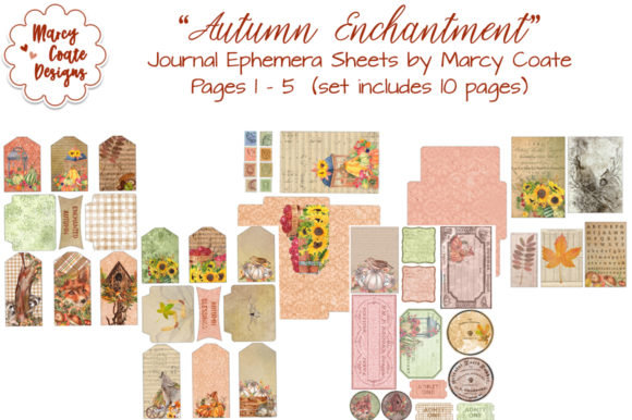 Autumn Enchantment Ephemera Pack for Crafts