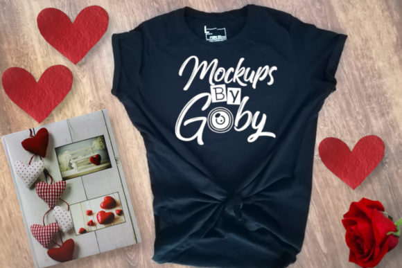 Black T-shirt Mock Ups, Valentine’s Day