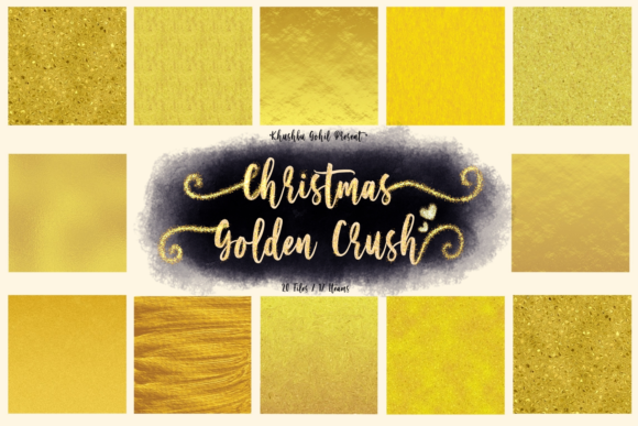 Christmas Golden Crush Textures