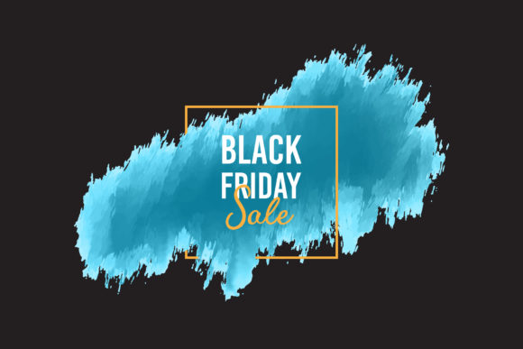 Colorful Painted Banner for Black Friday Backgrounds