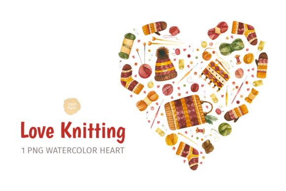 Crochet, Knitting and Sewing Clipart for Crafts