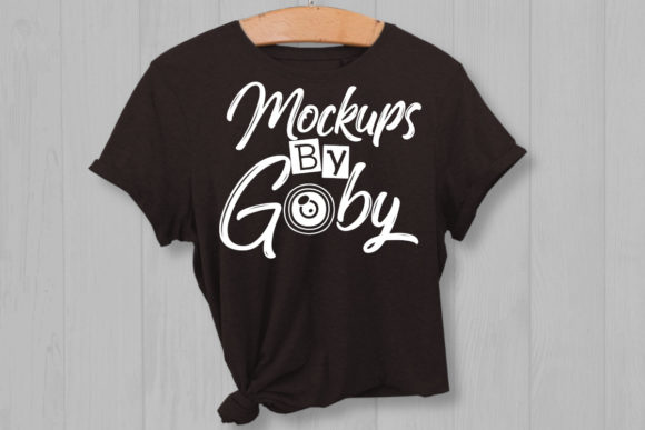 Hanging Black T-Shirt Mockups for Modern Design