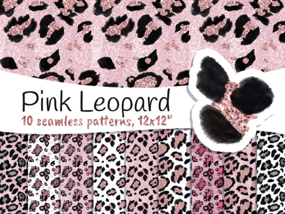 Leopard Spots Seamless Patterns
