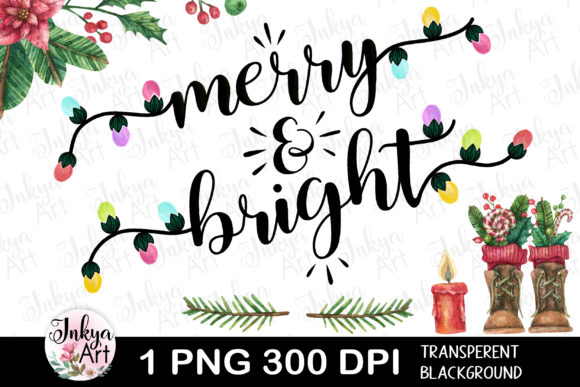 Merry and Bright Sublimation Designs Crafts