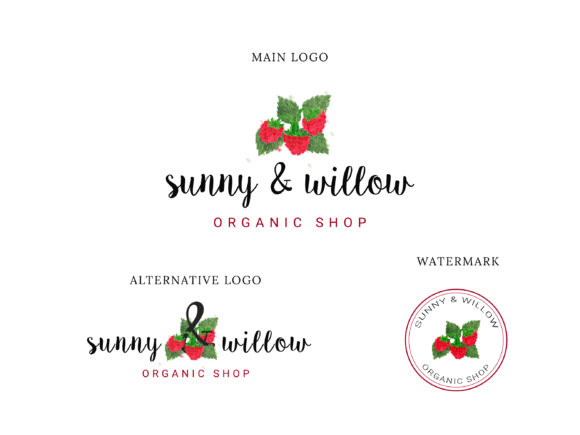 Organic Shop Fruit Logo Design and Logos