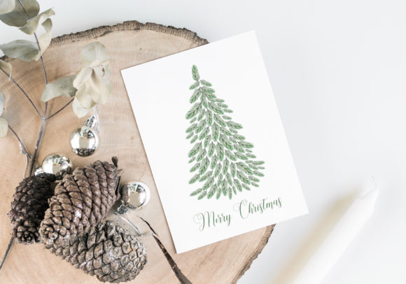Printable Christmas Card, Merry X-Mas and Print Templates