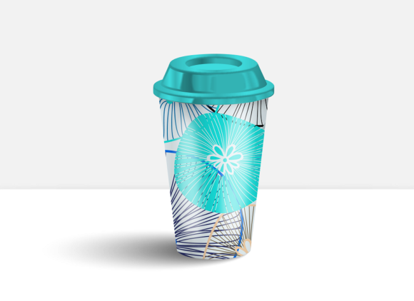 Realistic Blank Coffee Cup Mockup and Coffee Cups