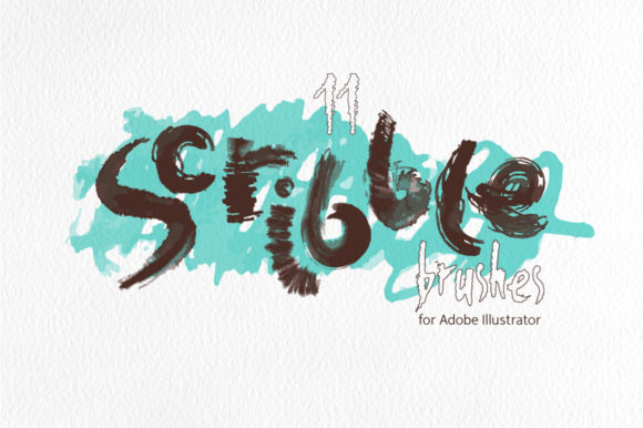 Scribble Brushes for Illustrator