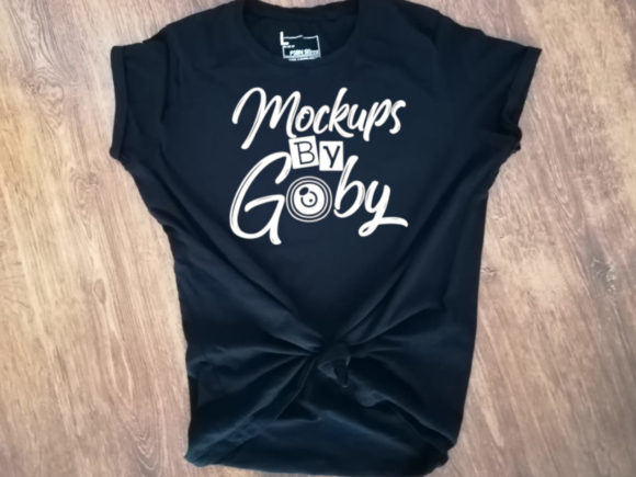 Style Black Shirt Mock Up for T-Shirts