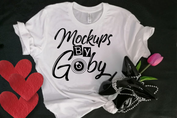 White T-shirt Mockup, Valentine’s Day